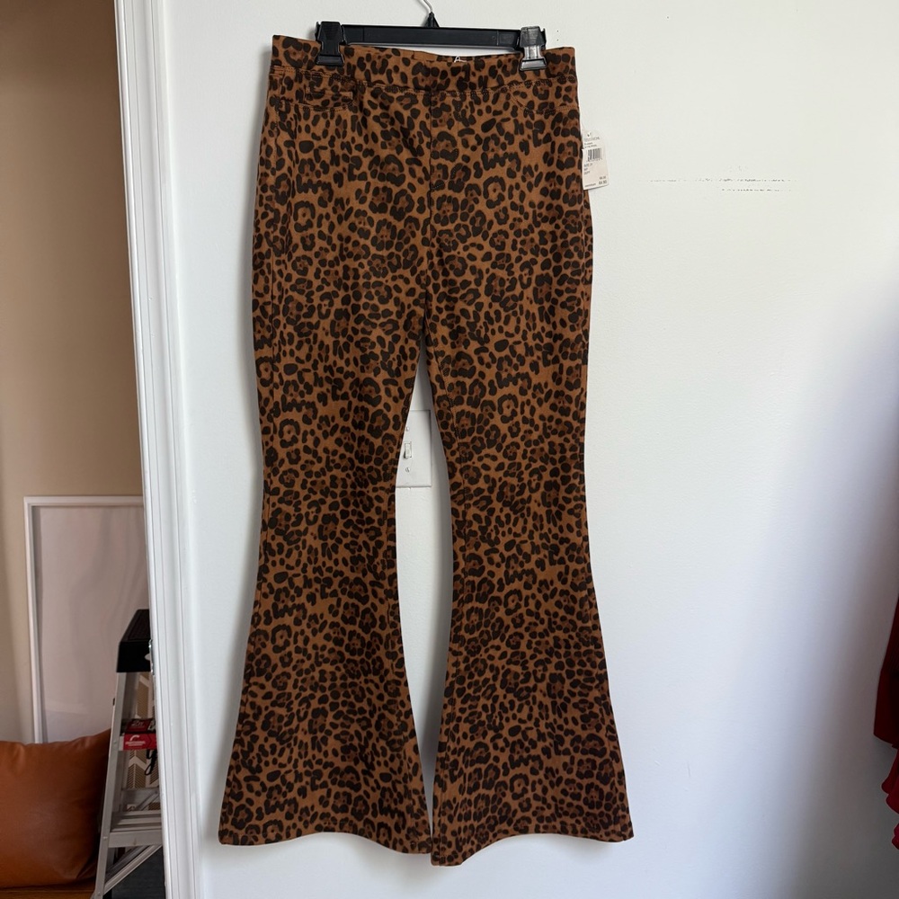 Nordstrom Brown Leopard Print Pants